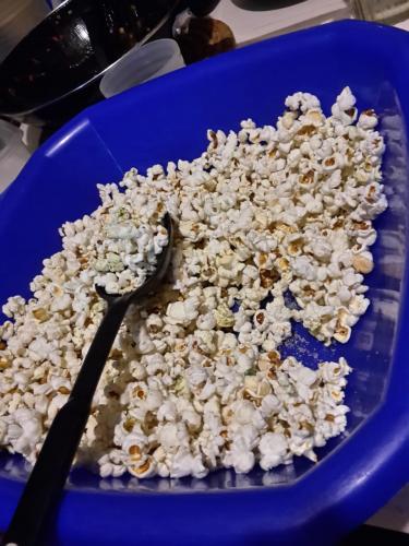 Salziges Popcorn als Nachtisch